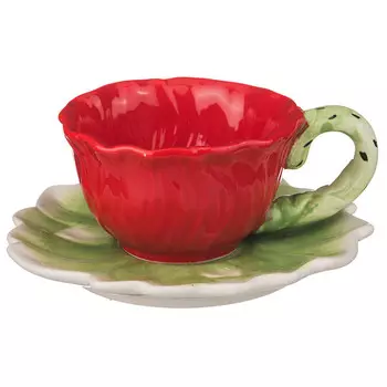 Чайная пара Маковый цвет (200 мл)