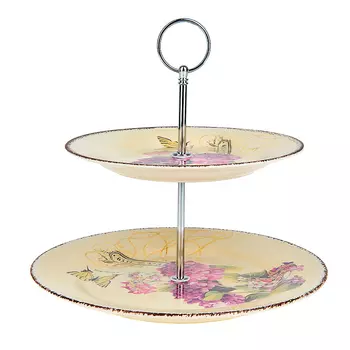 Тарелка-этажерка Целебная Гортензия (24х25 см)