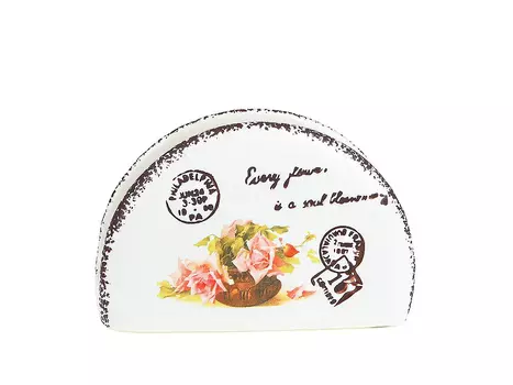 Салфетница Персиковая Роза (4х8х12 см)