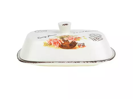 Масленка Персиковая Роза (7х12х18 см)