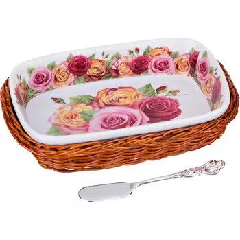 Масленка с ножом для масла Dawn (10х16 см)