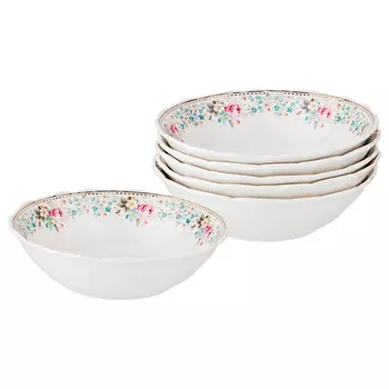 Набор салатников Мадемуазель Кики (5х16х16 см - 6 шт)