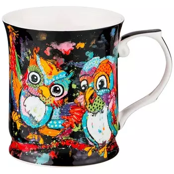 Кружка Совы цвет: черный (420 мл)