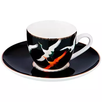 Кофейная пара Motion цвет: черный (90 мл)