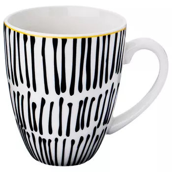 Кружка Vogue цвет: черный, белый (350 мл)