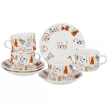 Кофейный набор Котомания (170 мл, 8 предметов)