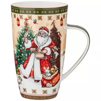 Кружка Дед мороз и снегурочка (600 мл)