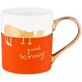 Кружка Доброе утро цвет: рыжий (370 мл)