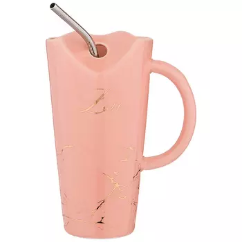 Кружка Break time цвет: розовый (480 мл)