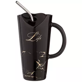 Кружка Break time цвет: черный (480 мл)