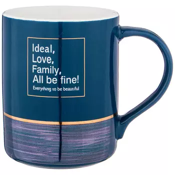 Кружка Break time цвет: синий (400 мл)