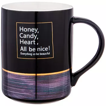 Кружка Break time цвет: черный (400 мл)