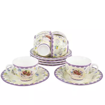 Кофейный набор Анютины Глазки (80 мл - 12 предметов)