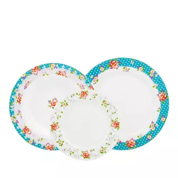 Набор посуды Цветочные Кружева (18 предметов)