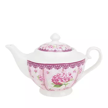 Заварочный чайник Розовая Гортензия (16х16х26 см)