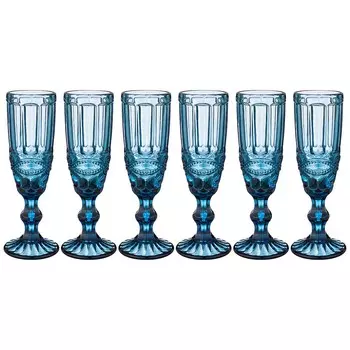 Набор бокалов для шампанского Серпентина (150 мл - 6 шт)