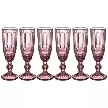 Набор бокалов для шампанского Серпентина (150 мл - 6 шт)