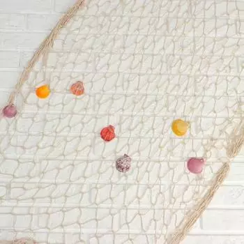 Сетка с ракушками и буйками (110х150х5 см)