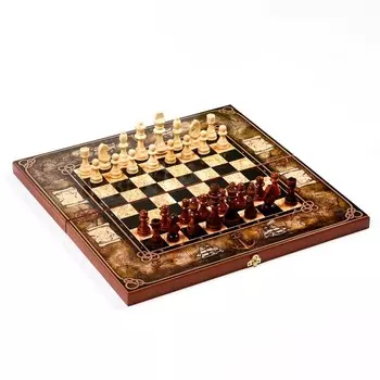 Шахматы Морская карта (50х50 см)