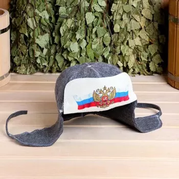 Шапка для бани Герб (23 см)