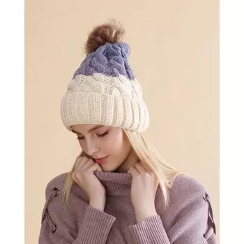 Шапка Winter Цвет: Молочный, Серый (54-56)