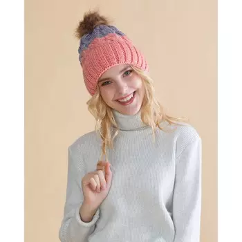 Шапка Winter Цвет: Серый, Розовый (54-56)