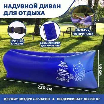Шезлонг Если делать что-то лень (220х80х65 см)