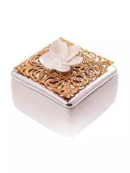 Шкатулка Цветочная симфония (6х6х5 см)