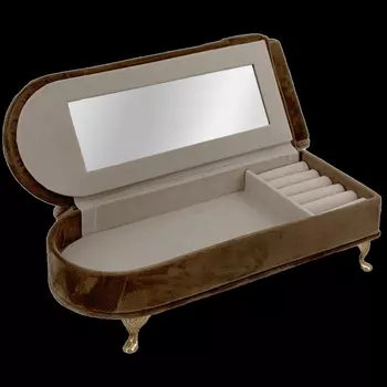 Шкатулка Josephine цвет: темно-бежевый (17х9х23 см)