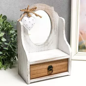 Шкатулка Комод с зеркалом (24х16х9 см)