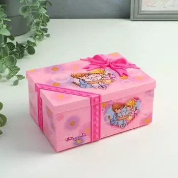 Шкатулка Подарок с бантом (16х8х11 см)