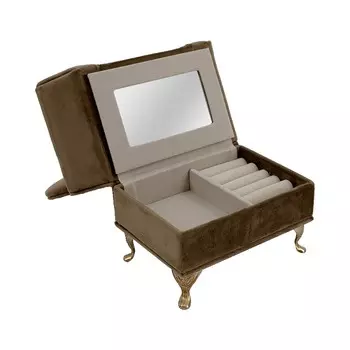 Шкатулка Pretty цвет: темно-бежевый (23х15х10 см)