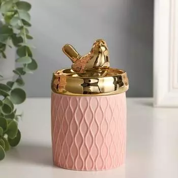 Шкатулка Золотая птичка (8х8х13 см)