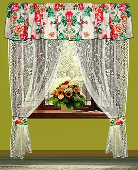 Шторы с ламбрекеном Wilber (150х250 см - 2 шт)