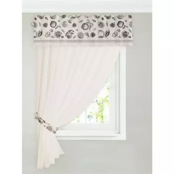 Шторы с ламбрекеном Healthy Life (250х200 см - 1 шт)