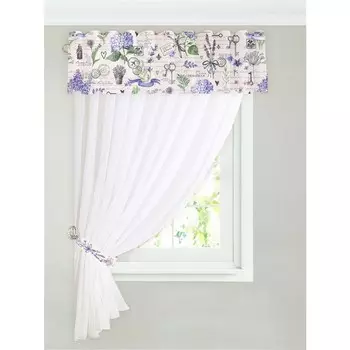 Шторы с ламбрекеном Магия Прованса (250х200 см - 1 шт)