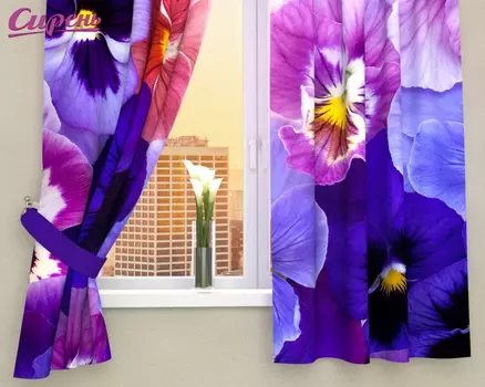 Шторы Сирень