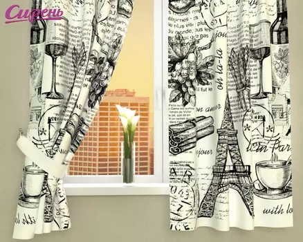 Шторы Сирень