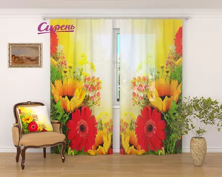 Шторы Сирень