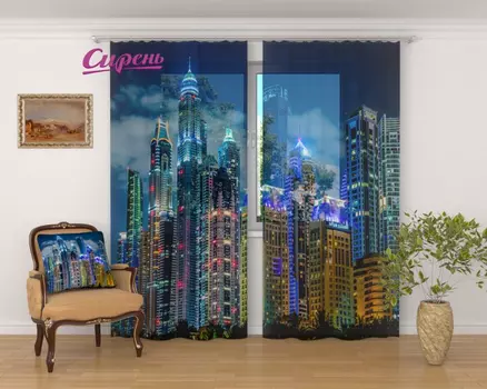 Шторы Сирень