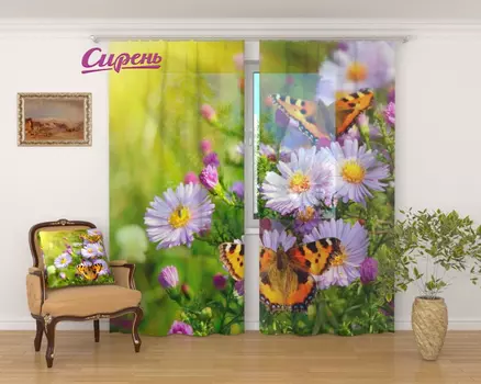 Шторы Сирень