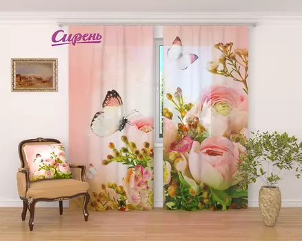 Шторы Сирень