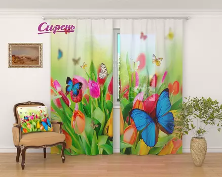 Шторы Сирень