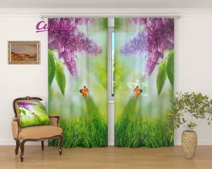 Шторы Сирень