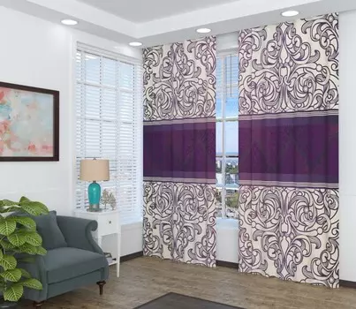 Шторы Сирень