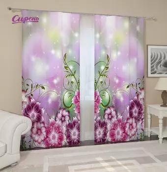 Шторы Сирень