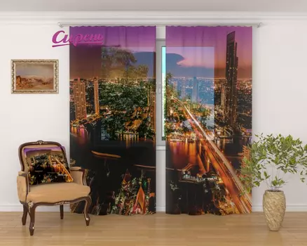 Шторы Сирень