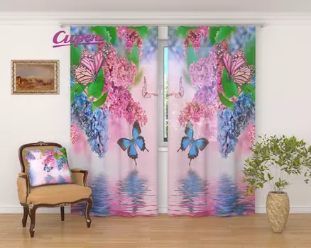 Шторы Сирень