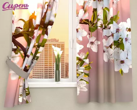 Шторы Сирень