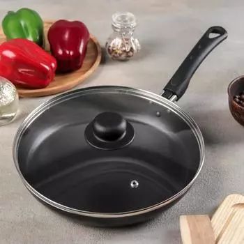 Сковорода Consul цвет: черный (45х27х6 см)